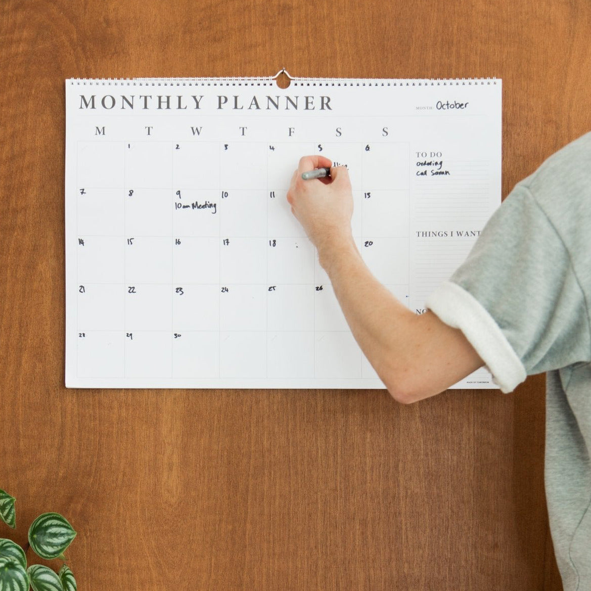 Monthly Wall Planner – Made of Tomorrow